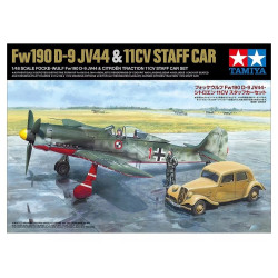 [TAMIYA] Fw190 D-9 JV44 & 11CV Staff Car 1/48 scale