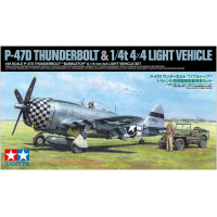 [TAMIYA] P-47D Thunderbolt & 1/4t 4x4 Light Vehicle 1/48 scale